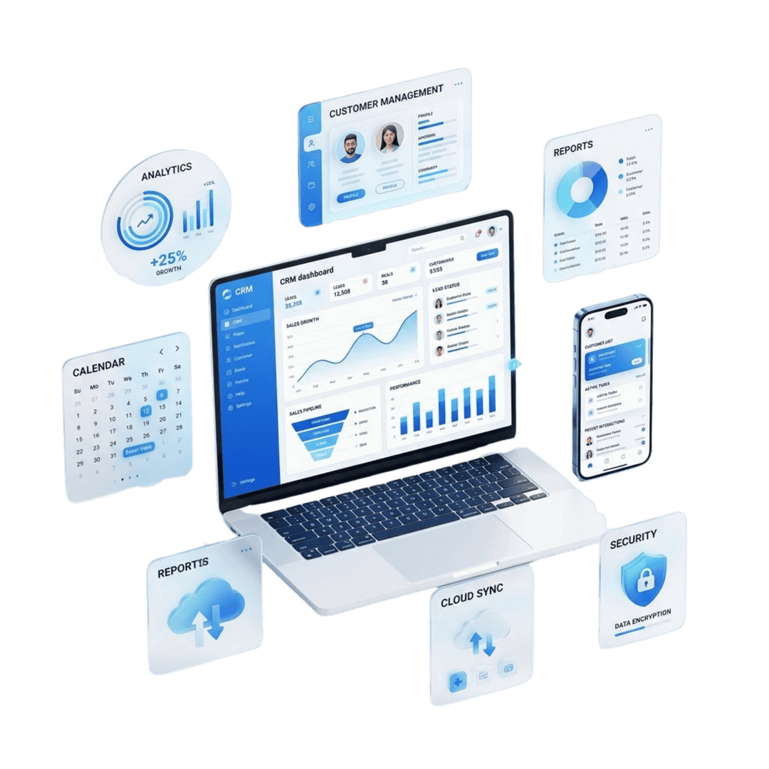 Mobile app mockup